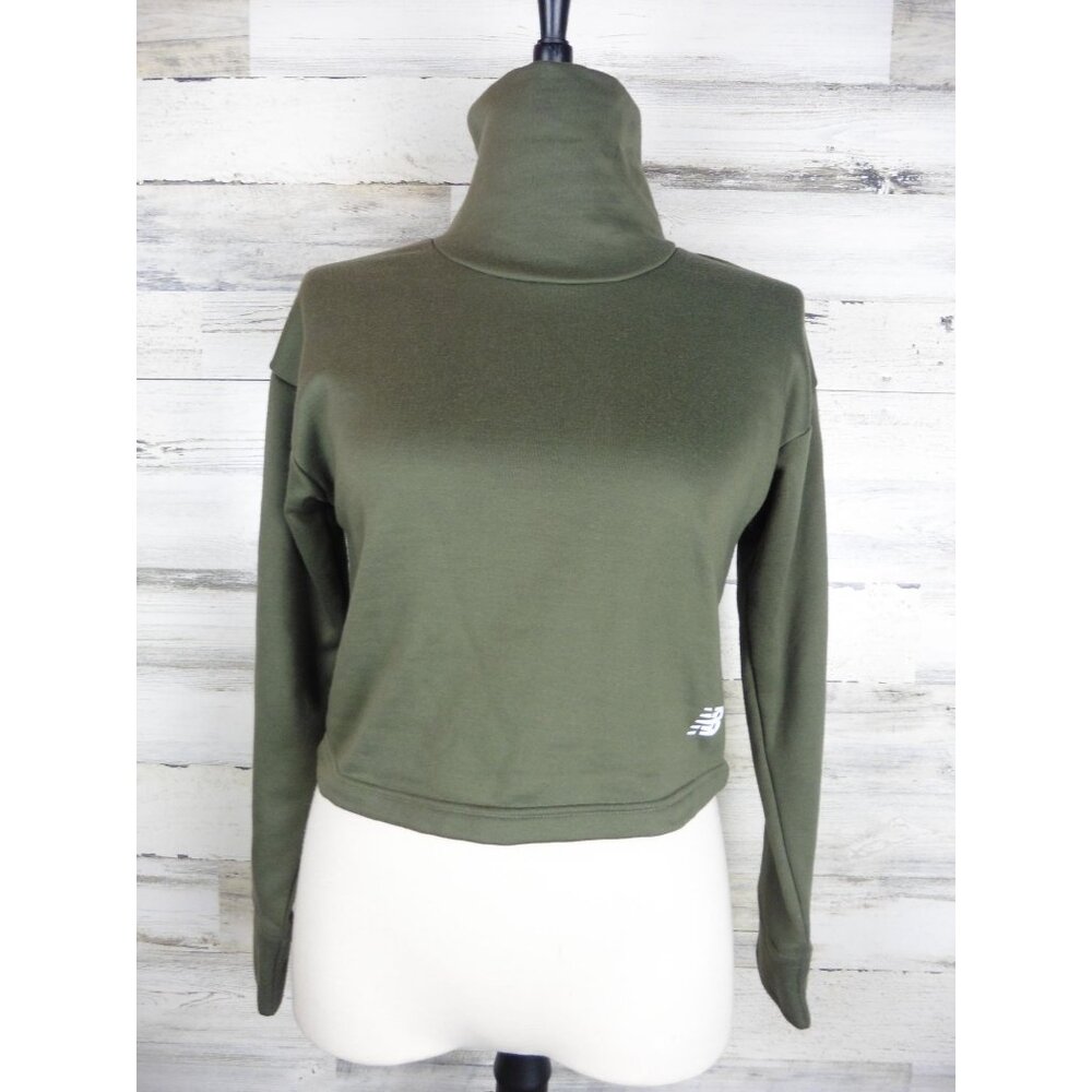 New Balance crop sweatshirt army green S small women